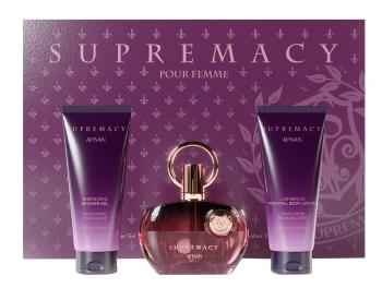 Afnan Supremacy Purple - EDP 100 ml + gel de duș 100 ml + loțiune hidratantă pentru corp 100 ml