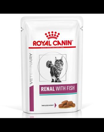 ROYAL CANIN Renal Feline cu ton 12 x 85 g hrana umeda dietetica pentru pisici cu insuficienta renala cronica