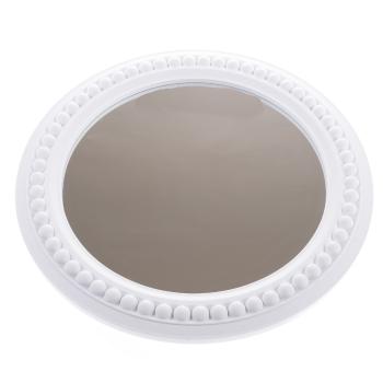Oglindă de perete din plastic Montielo alb,diametru 50 cm
