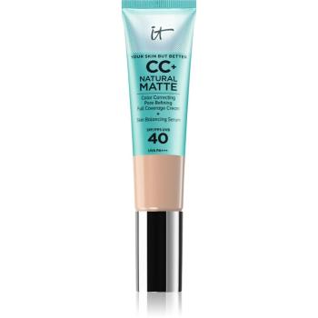 IT Cosmetics Your Skin But Better CC+ Natural Matte machiaj cu efect matifiant SPF 40 pentru femei Fair Light 32 ml