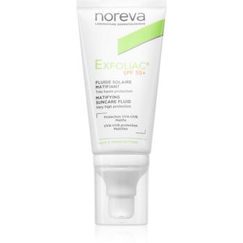 Noreva Exfoliac Mattifying Suncare Fluid SPF 50+ ochranný matující fluid na obličej SPF 50+ 40 ml