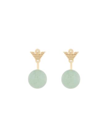 Emporio Armani Cercei placați cu aur 2in1 cu pietre aventurine EGS3227710