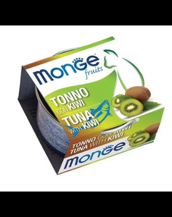 MONGE Fruit Cat hrană umedă pentru pisici, cu ton și kiwi 80 g