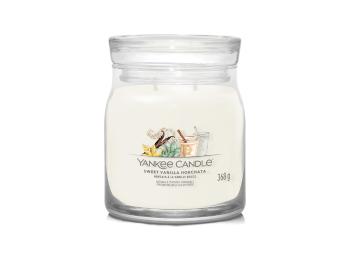 Yankee Candle Lumânare aromatică Signature pahar medium Sweet Vanilla Horchata 368 g