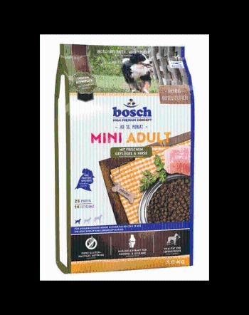 BOSCH Mini Adult hrana uscata caini adulti de talie mica, cu pasare si mei 3 kg