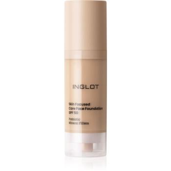 Inglot Skin Focused Care Face Foundation SPF 50 acoperire make-up SPF 50 culoare 304 Classic Beige 30 ml
