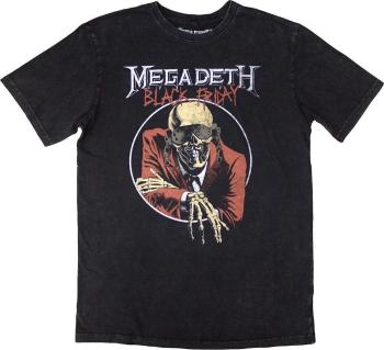 Megadeth Ing Black Friday Stone Wash Unisex Charcoal Grey M