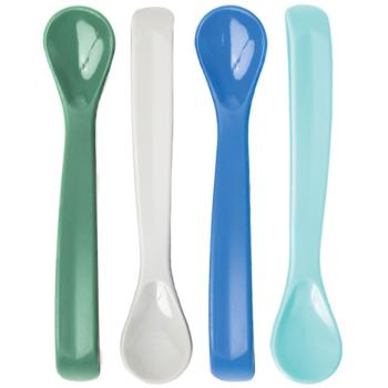 Tiny Twinkle Silicone Baby Spoons linguriță Boy 4 buc