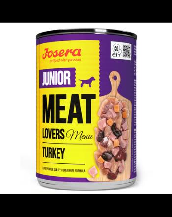 JOSERA Meat Lovers Junior Menu hrana umeda catei, din curcan 400g