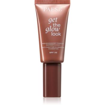 Paese Get The Glow Look Illuminating Foundation Machiaj usor cu efect de luminozitate SPF 20 culoare 4W Medium Beige 30 ml