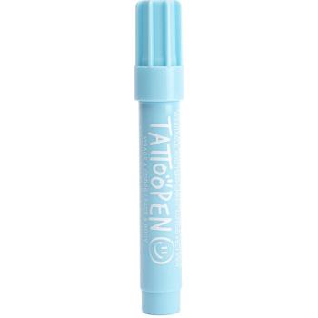 Nailmatic Tattoo Pen stilou de tatuaj pentru fata si corp Blue 1 buc