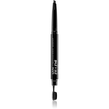 NYX Professional Makeup Fill & Fluff pomadă pentru sprâncene in creion culoare 08 - Black 0,2 g