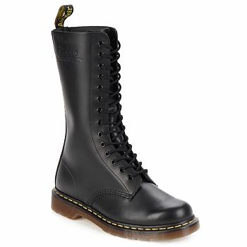 Dr. Martens  1914 BLACK SMOOTH  Polokozačky Čierna