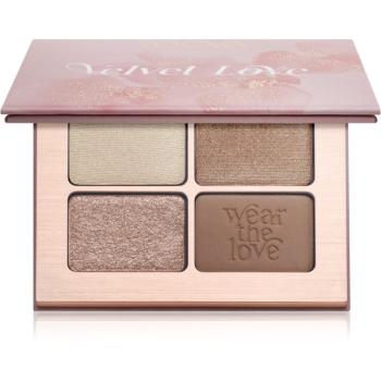 ZOEVA Velvet Love Eyeshadow Quad paletă cu farduri de ochi culoare Beautiful Bright Eyes 4x1,5 g