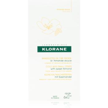 Klorane Hygiene et Soins du Corps benzi depilatoare cu ceara rece pentru fata si zonele sensibile ale pielii 6 buc