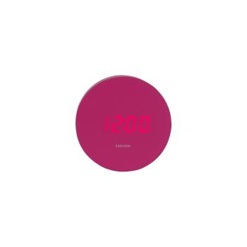 Karlsson 5981BP ceas LED de design cu alarmă roz,dia. 9 cm