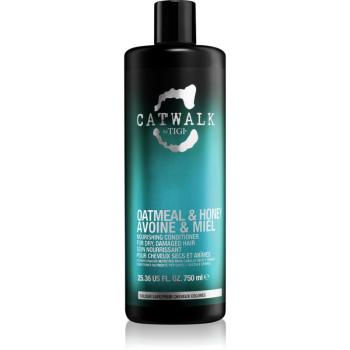 TIGI Catwalk Oatmeal & Honey balsam hranitor pentru păr uscat și deteriorat 750 ml