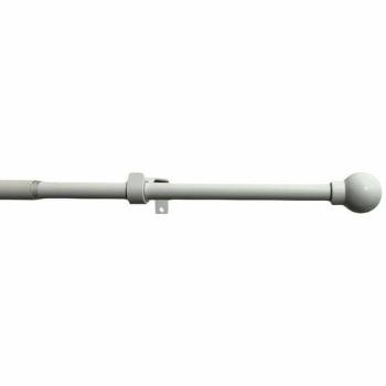 Set perdele extensibile Ball 16/19 mm alb, 200 -350 cm, fără inele, alb, 200 - 350 cm
