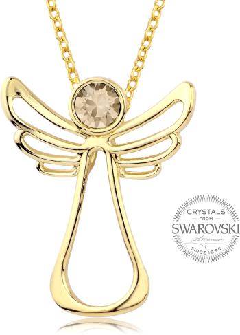 Levien Colier placat cu aur cu cristal Guardian Angel