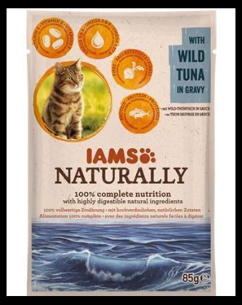 IAMS Naturally Adult cu Ton Sălbatic în Sos 85 g