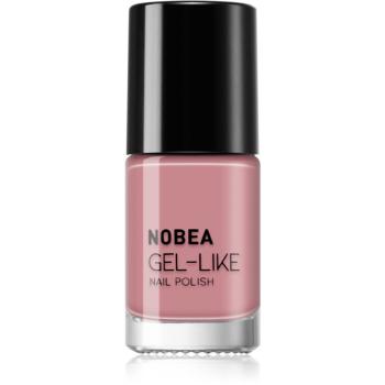 NOBEA Day-to-Day Gel-like Nail Polish lac de unghii cu efect de gel culoare Timid pink #N04 6 ml