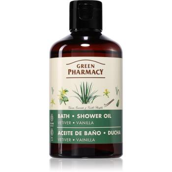 Green Pharmacy Vetiver & Vanilla Bath Oil șampon revigorant pentru păr și barbă cu vanilie 250 ml