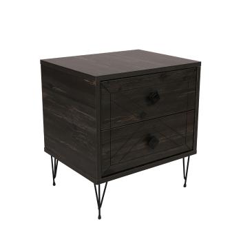 Măsuță de noptieră Luna Dark Brown, maro închis