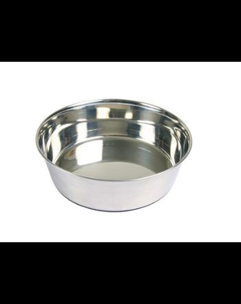 TRIXIE Bol pentru caine, din metal cu baza din cauciuc 0.5 l/14cm