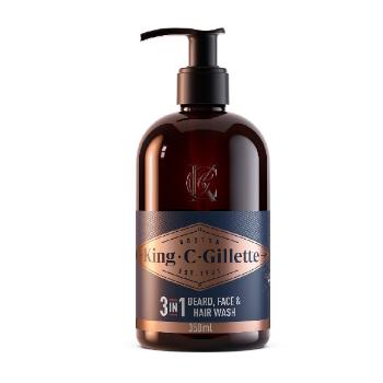 Gillette Șampon pentru barbă și față King (Beard & Face Wash) 350 ml