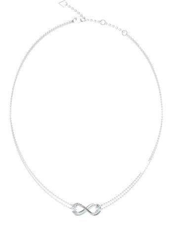 Guess Colier dublu din oțel cu inimioare Guess Amore JUBN05049JWRHT