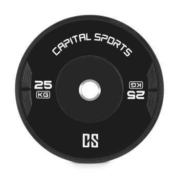 Capital Sports ELONGATE, bumper disc, greutate, gumă, 2x 25 kg