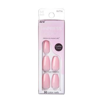 KISS Unghii autoadezive imPRESS Color MC Pink Dream 30 buc