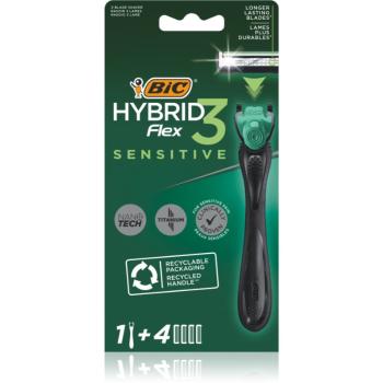 BIC FLEX3 Hybrid Sensitive aparat de ras + lame de rezervă 4 buc