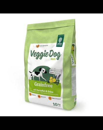 GREEN PETFOOD VeggieDog Grainfree hrana cu mazare si cartof pentru caini 10kg