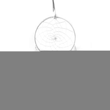 InDecor Captator de vise din bumbac cu pene alb, 30 x 30 x 90 cm, alb, L