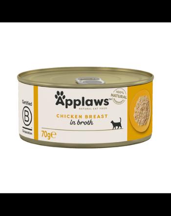 APPLAWS Hrana umeda pentru pisici, piept de pui 70 g