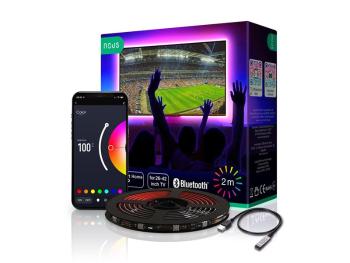 Smart LED pásik 5V 20LED/m IP44 5W RGB NOUS F7 2m Bluetooth Tuya