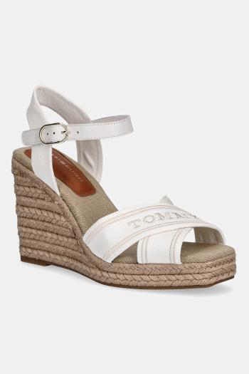 Sandále Tommy Hilfiger TOMMY HILFIGER ESPAD HIGH WEDGE béžová farba, FW0FW08668