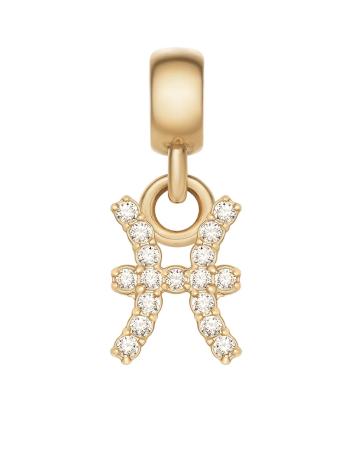 Daniel Wellington Pandantiv placat cu aur cu cristale Pești Crystal Zodiac DW00400766