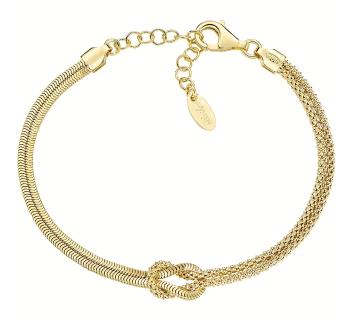 Amen Brățară elegantă placată cu aur Love Knot BRNOAMGG1 19 cm