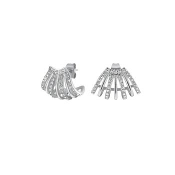 Rosefield Cercei sclipitori din oțel cu cristale Swarovski JECCS-J1030