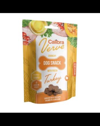 CALIBRA Dog Verve Crunchy Snack Fresh Turkey 150 g recompense din curcan, fara cereale pentru caini