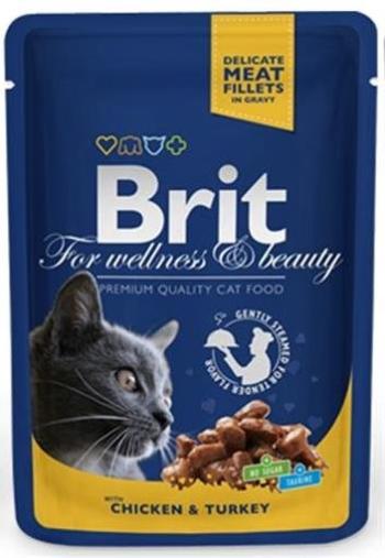 BRIT Premium cat Kapsička Adult Chicken & Turkey 100g
