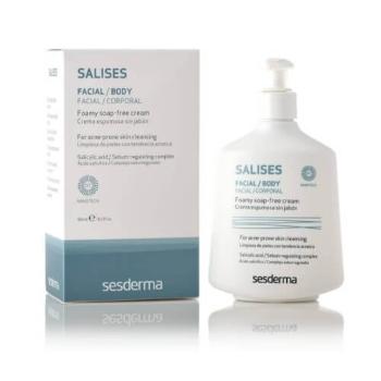 Sesderma Salicy (Foamy Soap-Free Cream) cremă fără (Foamy Soap-Free Cream) Antibacterian pentru curățarea feței și corpului 300 ml