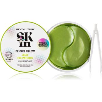 Revolution Skincare Skindividual Happy Hydrate De-Puff Hyaluronic Acid Jelly Eye Patches pernuțe de gel hidratant zona ochilor 30 buc