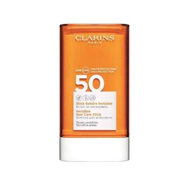 Clarins Stick de protecție pentru zonele sensibile ale feței SPF 50+ (Invisible Sun Care Stick) 17 g