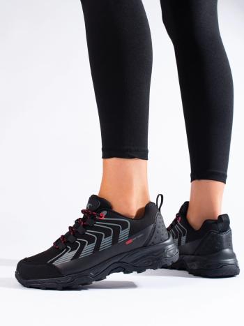 Pantofi de trekking de lux pentru femei negru fără toc