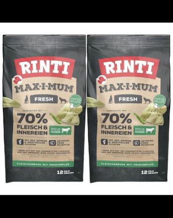 RINTI MAX-I-MUM Rumen hrana uscata caini adulti 2 x 12 kg