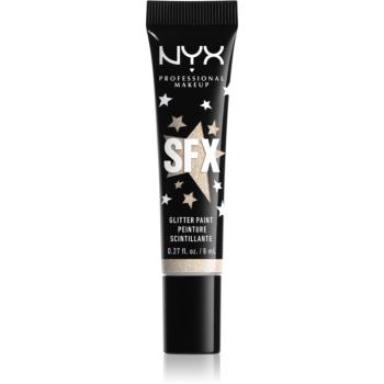 NYX Professional Makeup Halloween Glitter Paint sclipici pentru față și corp culoare 01 Graveyard Glam 8 ml