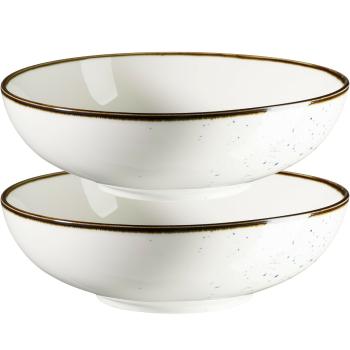 Mäser Set de 2 boluri Pintar Alb albastru puncte22 cm, albastru